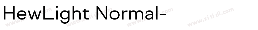 HewLight Normal字体转换